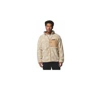 Giacca in pile columbia sherpa reversible winter pass beige da uomo