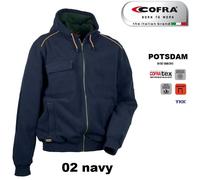 Giacca in pile con cappuccio e zip da lavoro COFRA POTSDAM contro il vento