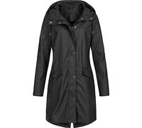 Giacca in pile da donna accogliente Teddy Tops cappotto solido cappotto lungo pioggia cappotto esterno antivento donna cappotto da donna abiti per esterno inverno abbigliamento caldo, Nero , 5XL
