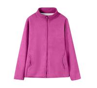 Giacca in pile da donna calda, felpa con zip senza cappuccio da donna, a maniche lunghe, cappotto da donna, taglia grande, aperto sul davanti, tinta unita, alla moda, con tasca per felpa sportiva
