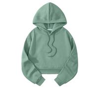 Giacca in pile da donna con cappuccio, turchese, leggera, con cappuccio, con cappuccio, senza pancia, tinta unita, da allenamento, per le mezze stagioni, con coulisse, per le attività all'aria aperta