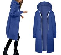 Giacca in pile da donna invernale 2026 calda con cappuccio con zip cappotto morbido capispalla casual leggero e confortevole top alla moda, BU3., M