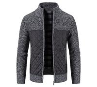 Giacca in pile da uomo, 3 pezzi, sportiva, con molte tasche, con colletto alto, giacca per le mezze stagioni, senza cappuccio, giacca termica per le attività all'aria aperta, slim fit, giacca