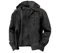 Giacca in pile da uomo nel Regno Unito, calda fodera in lana, camicia a quadri, giacca in cotone sciolto, cardigan lavorato a maglia, capispalla con cappuccio, multi tasche, felpa invernale con