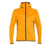 Felpa con cappuccio Salewa Agner Hybrid Polarlite Durastretch Full Zip giallo - L