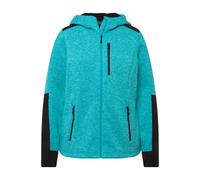 Giacca in pile Ulla Popken da donna taglie forti stampa riflettente cappuccio