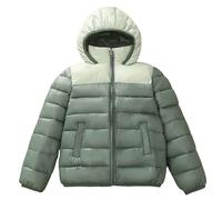 Giacca in Piumino per Ragazzi Capospalla Invernale Leggero Isolato Termico con Cappuccio Funzionale per Protezione climatica (Army Green, 15-16 Years)