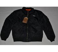 GIACCA IN RASO NYLON CWU SCHOTT NYC NERA 9335 NUOVA TUTTE LE TAGLIE