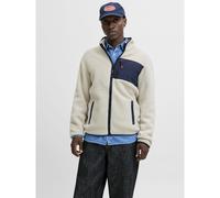 Giacca in sherpa calda Beige S Tinta unita
