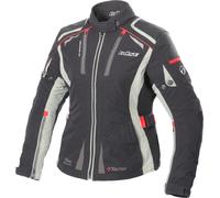 Giacca in tessuto da moto da donna Büse Linda, nero/grigio, 42