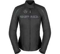 Spida Dragon H2OUT Giacca tessile impermeabile per motociclette, nero, taglia L per donne