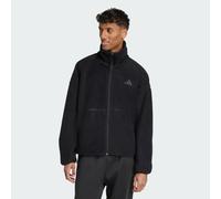 Giacca in tessuto felpato a pelo lungo con zip integrale City Tech Black M