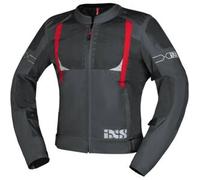 IXS Trigonis-Air Giacca tessile moto, grigio-rosso, taglia 2XL
