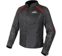 LS2 Breeze Giacca tessile da motocicletta, nero/rosso, Taglia 3XL