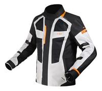 LS2 Scout, giacca tessile impermeabile XL male Nero/Grigio Chiaro/Arancione
