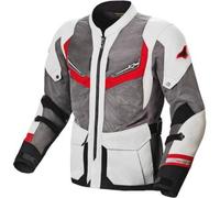 Macna Aerocon Night Eye, giacca in tessuto 3XL male Bianco/Grigio/Rosso