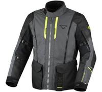 Macna Air Hybrid 2.0 NightEye impermeabile Giacca tessile moto, nero-grigio-giallo, taglia 2XL per maschi