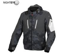 Macna Angle Camo impermeabile Moto Tessile Giacca, nero-grigio, taglia 2XL per maschi