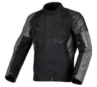 Macna Entrity Giacca tessile da motocicletta impermeabile, nero-grigio, taglia 2XL per maschi