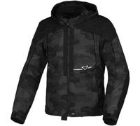 Macna Territor Camo, giacca tessile impermeabile 3XL male Nero/Grigio Scuro