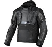 Macna Tryton NightEye impermeabile Giacca in pelle/tessuto da moto, nero, taglia 2XL per maschi