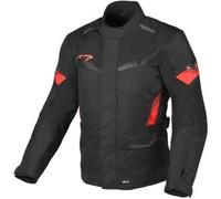 Macna Vaulture impermeabile Moto Tessile Giacca, nero-rosso, taglia M per maschi