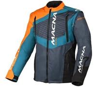Macna Crest Giacca Motocross, grigio-arancione, taglia XL per maschi