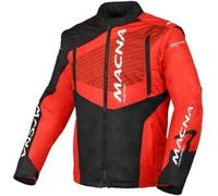 Giacca In Tessuto MX Enduro Macna Crest Nero Rosso 3XL