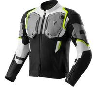 Giacca da moto Rebelhorn Borg II nera-grigia-giallo fluo XL