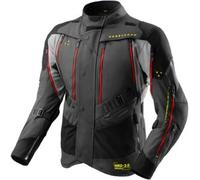 Giacca In Tessuto Rebelhorn Hardy 3.0 Antracite Grigio Giallo Rosso XXL