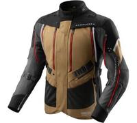 Giacca moto Rebelhorn Hardy 3.0 beige-grigio-rosso 4XL