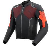 Giacca moto da donna Rebelhorn Jax nero-rosso XL