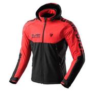 Giacca da moto Softshell Rebelhorn Slash nera e rossa 6XL