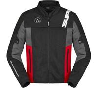 Spidi Corsa Net Windout Giacca tessile moto, nero-rosso, taglia M per maschi