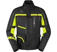 Spidi 4 Season V3 H2Out giacca in tessuto impermeabile, nero/grigio/giallo fluo, Taglia XXL
