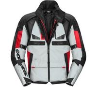 Spidi Crossmaster Giacca tessile moto, bianco-rosso, taglia M