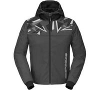 Spidi Evo Sport Felpa con cappuccio da moto, nero-grigio, taglia XL per maschi