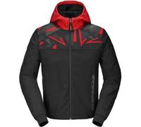 Spidi Evo Sport Felpa con cappuccio da moto, nero-rosso, taglia 3XL per maschi