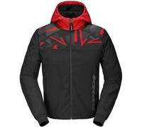 Giacca in Tessuto Spidi Hoodie Evo Sport Nero Rosso L