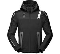 Giacca in Tessuto Spidi Hoodie Warrior Nero Bianco L