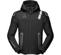 Giacca in Tessuto Spidi Hoodie Warrior Nero Bianco L