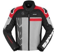 Spidi Progressive Net WindOut Giacca tessile moto, nero-grigio-rosso, taglia 3XL per maschi