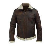 Giacca in vera pelle marrone invecchiato Xander Cage Xander per bambini XXX Vin Diesel Marrone X-Large