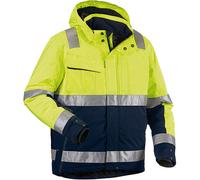 BLAKLÄDER - Giacca invernale ad alta visibilità, giallo / blu marino, Taglia unisex: 2XL XL