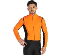 CASTELLI Alpha Ros 2 Jacket, Giacca Uomo, Brilliant Orange/Black-PRO Red, XL