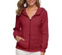 Giacca invernale da donna con cappuccio, giacca di peluche, da donna, calda, con tasche, con cappuccio, con chiusura lampo, per le mezze stagioni, per il tempo libero, oversize, da donna, normale