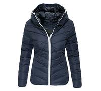Giacca invernale da donna Giacca trapuntata Cappotto in cotone a maniche lunghe Giacche Outwear Cappotti resistenti alle intemperie Donna, Marina Militare, 3XL