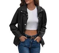 Giacca invernale da donna, impermeabile, traspirante, giacca softshell gialla, per le attività all'aria aperta, giacca leggera con cappuccio, per la primavera, le escursioni, la pioggia, la bicicletta