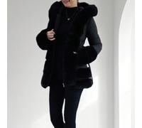 Giacca invernale da donna in stile europeo di lusso, con pannello morbido, cintura per stringere la vita e valorizzare la figura, adatta per l'uso quotidiano, appuntamenti, passeggiate e altre occasio