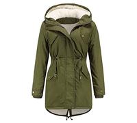 Giacca invernale da donna, lunga, calda imbottitura, in pile, da donna, con cappuccio, parka invernale con tasche, per le mezze stagioni, spessa, antivento, con chiusura lampo, per il tempo libero